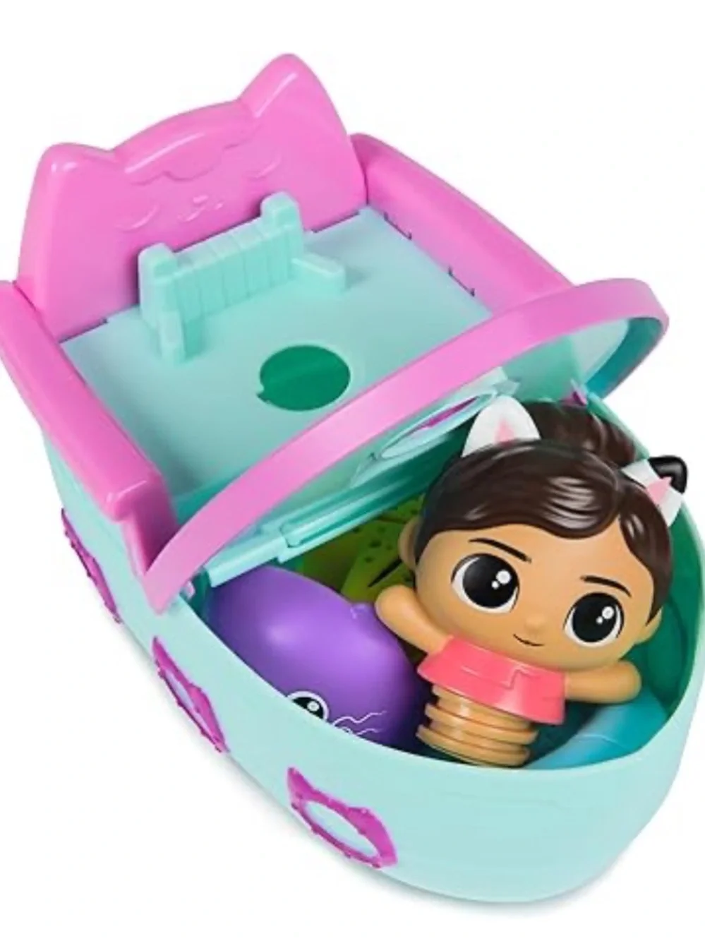 S.S. MerCat Bath Toy Set - Pink & Aqua